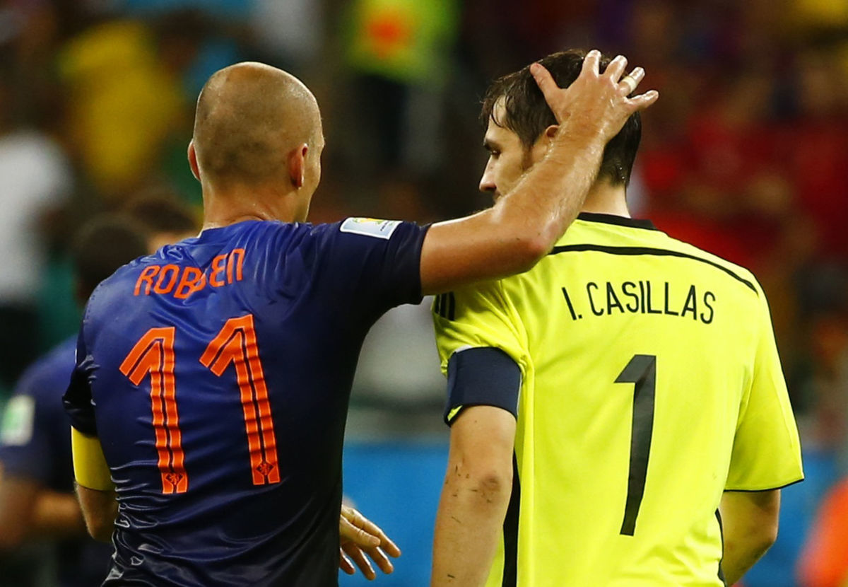 Bývalí spoluhráči z Realu Madrid. Holanďan...