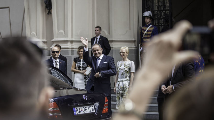 Novozvolený prezident SR Andrej Kiska...