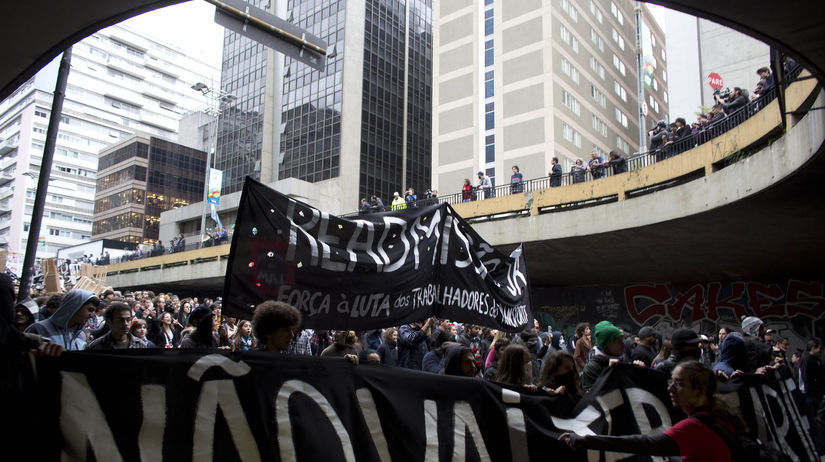 Brazília, Sao Paulo, protesty, demonštrácie