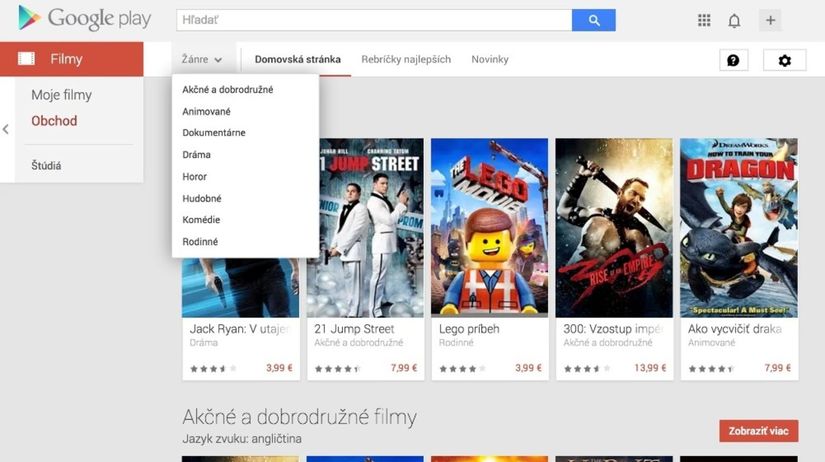 Filmy Google Play