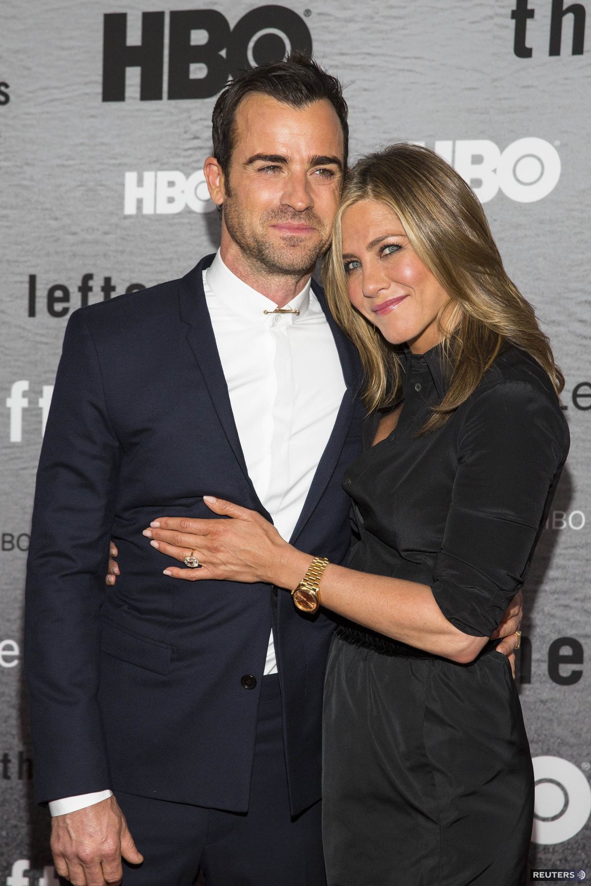 Justin Theroux a Jennifer Aniston na premiére...
