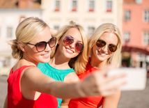 selfie, ženy, mesto, kamarátky, dovolenka, výlet