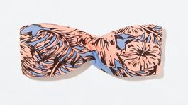 Dvojdielne bikiny bez ramienok s potlačou kvetu...