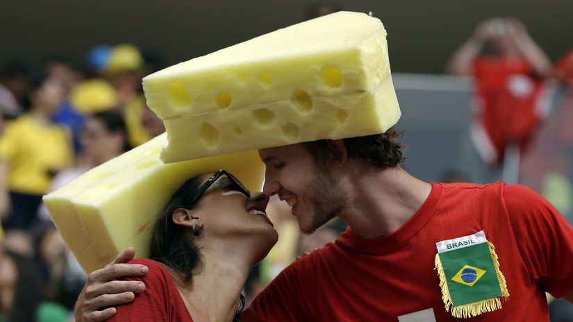 Nemohli chýbať ani syrové klobúky. 