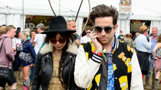 Modelka Daisy Lowe a moderátor Nick Grimshaw.