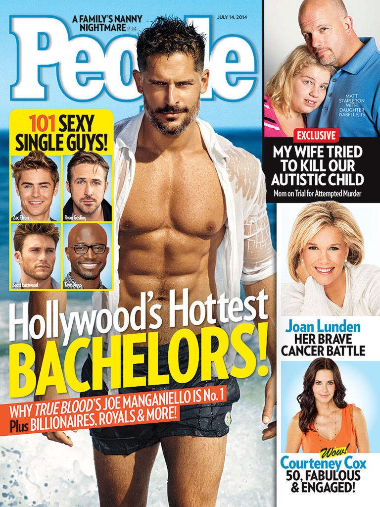 Herec Joe Manganiello na titulnej strane...