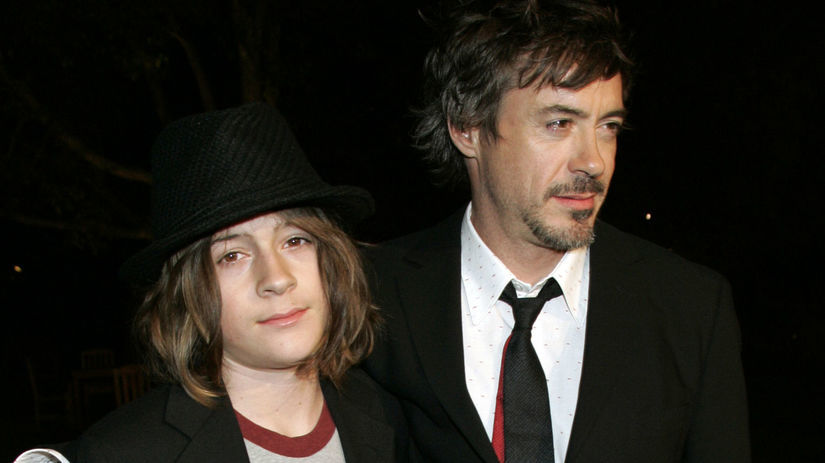 Robert Downey Jr. a jeho syn Indio