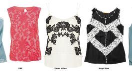 Čipkované topy sa dajú nosiť do práce, na...