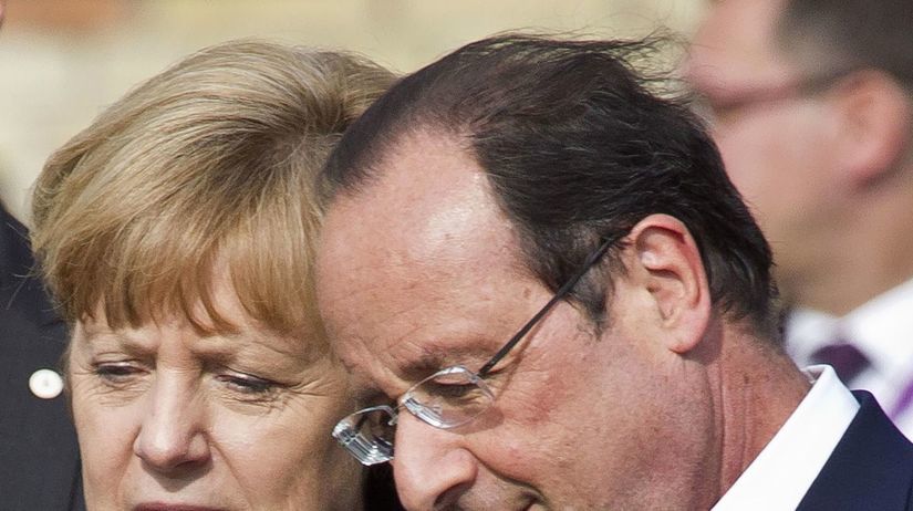 François Hollande, Angela Merkelová