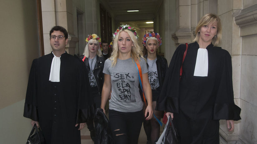 Hnutie Femen a jeho vodkyňa Inna Ševčenková na...