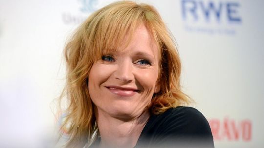 Herečka Anna Geislerová v Karlových Varoch na...