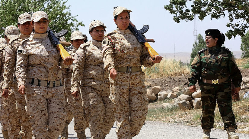 Irak, ženy, bojovníčky, Pešmegrovia, Kurdi,...