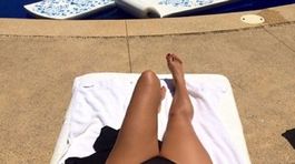 Kim Kardashian na záberoch z Mexika, ktoré zavesila na Instagram. 