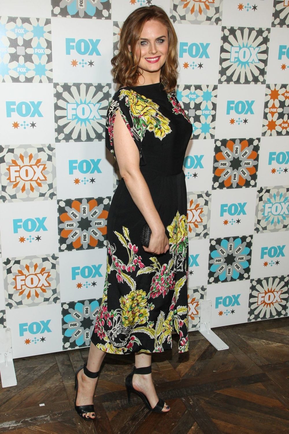 Herečka Emily Deschanel na mediálnom stretnutí...