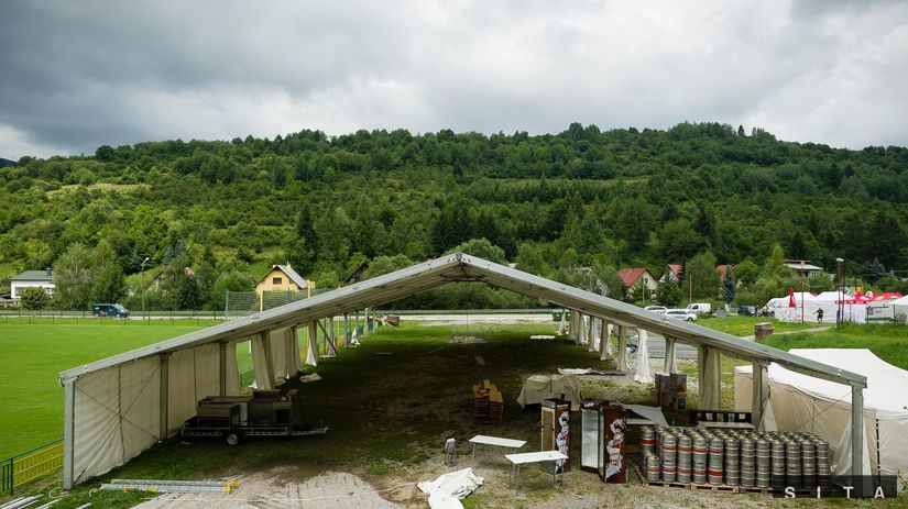 Pohľad na areál, kde budú prebiehať Jánošíkove...