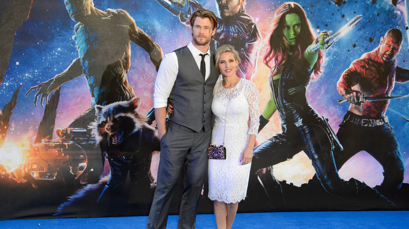 Herec Chris Hemsworth a jeho manželka Elsa Pataky.