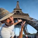 paríž, turista, dovolenka, eiffelova veža