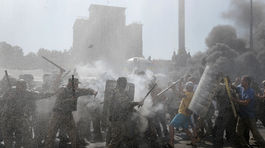 Kyjev, Ukrajina, Majdan, Námestie nezávislosti, protesty, demonštrácia, proruskí separatisti