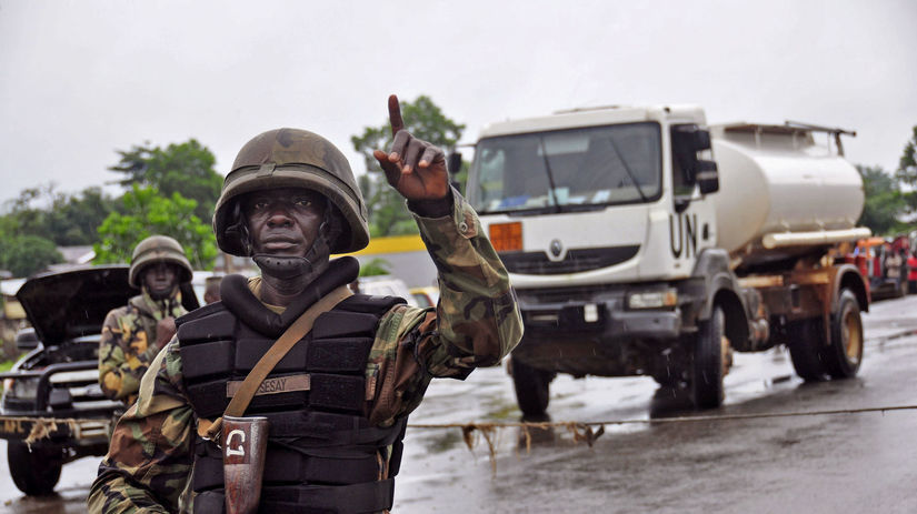 ebola, vojak, Libéria, Afrika