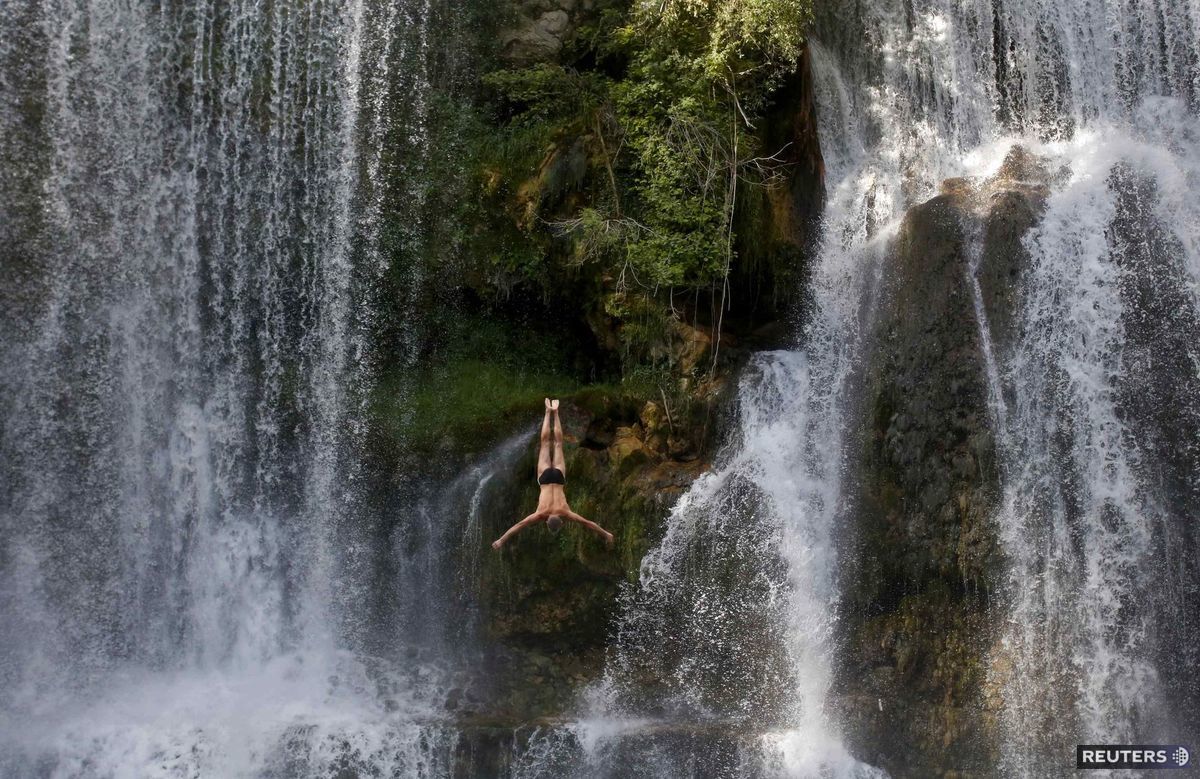 skok do vody, vodopád, Bosna a Hercegovina