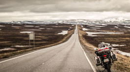 Nórsko, cesta, motorka