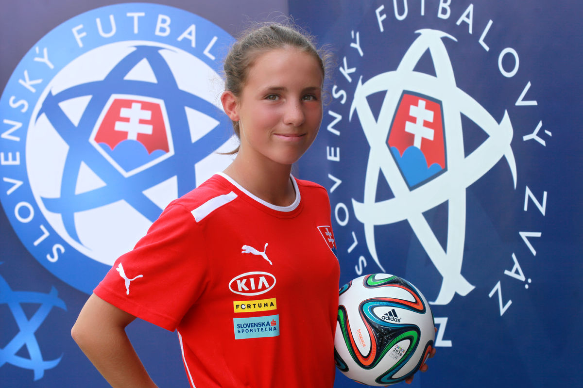 Nádejná slovenská futbalistka Lenka Kopčová.