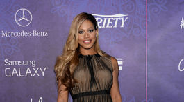 Laverne Cox na párty magazínu Variety.