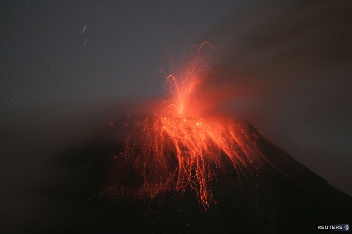 vulkán, sopka, Tungurahua