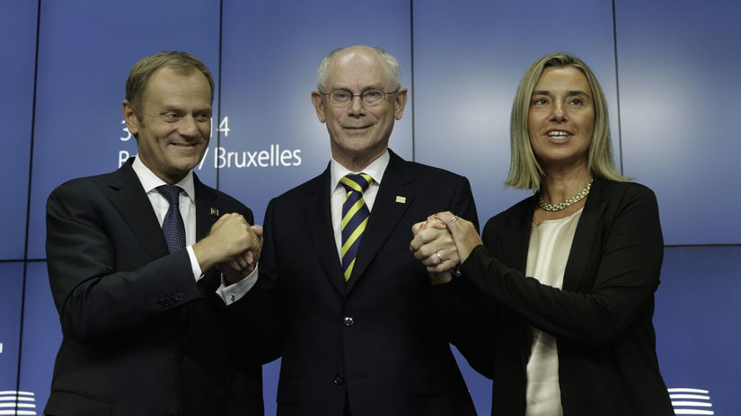 Federica Mogheriniová, Herman Van Rompuy,...