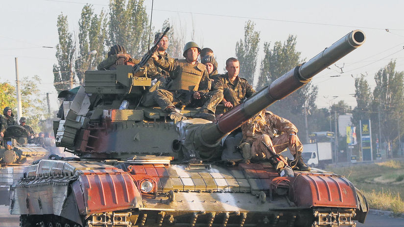Ukrajina, tanky, Mariopoľ