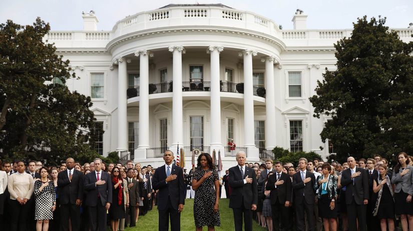 Barack Obama, Michelle Obamová, Joe Biden