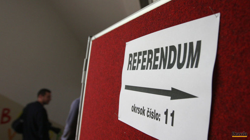 referendum, volic, volebna miestnost, oznacenie