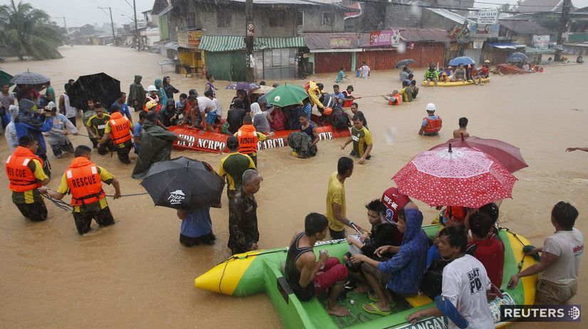 Filipíny, povodne, záchranári, pomoc