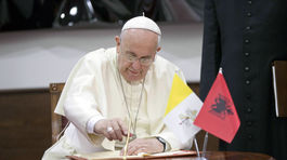 Pápež František v Albánsku
