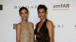 Yasmine Le Bon (vpravo) a jej dcéra Amber Le Bon.