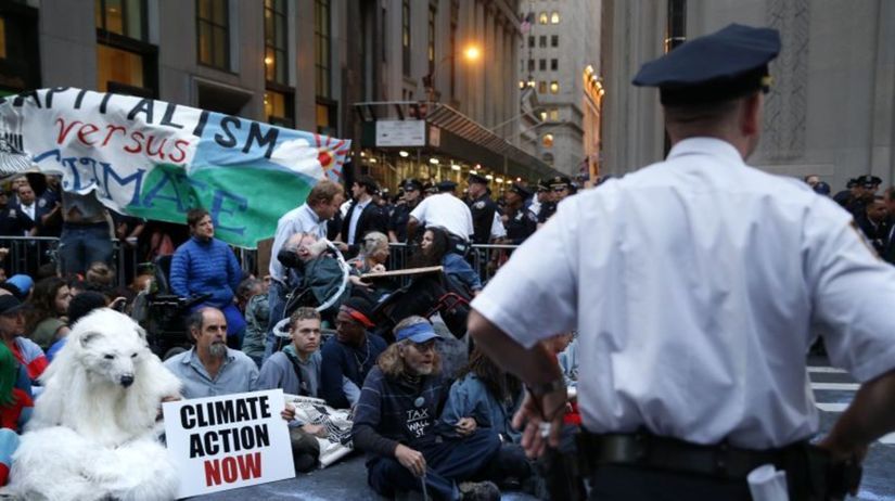 protest, New York, klimatické zmeny