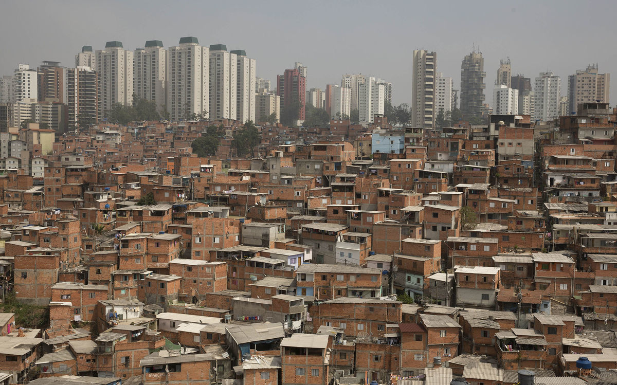 slum, Sao Paulo, Brazília