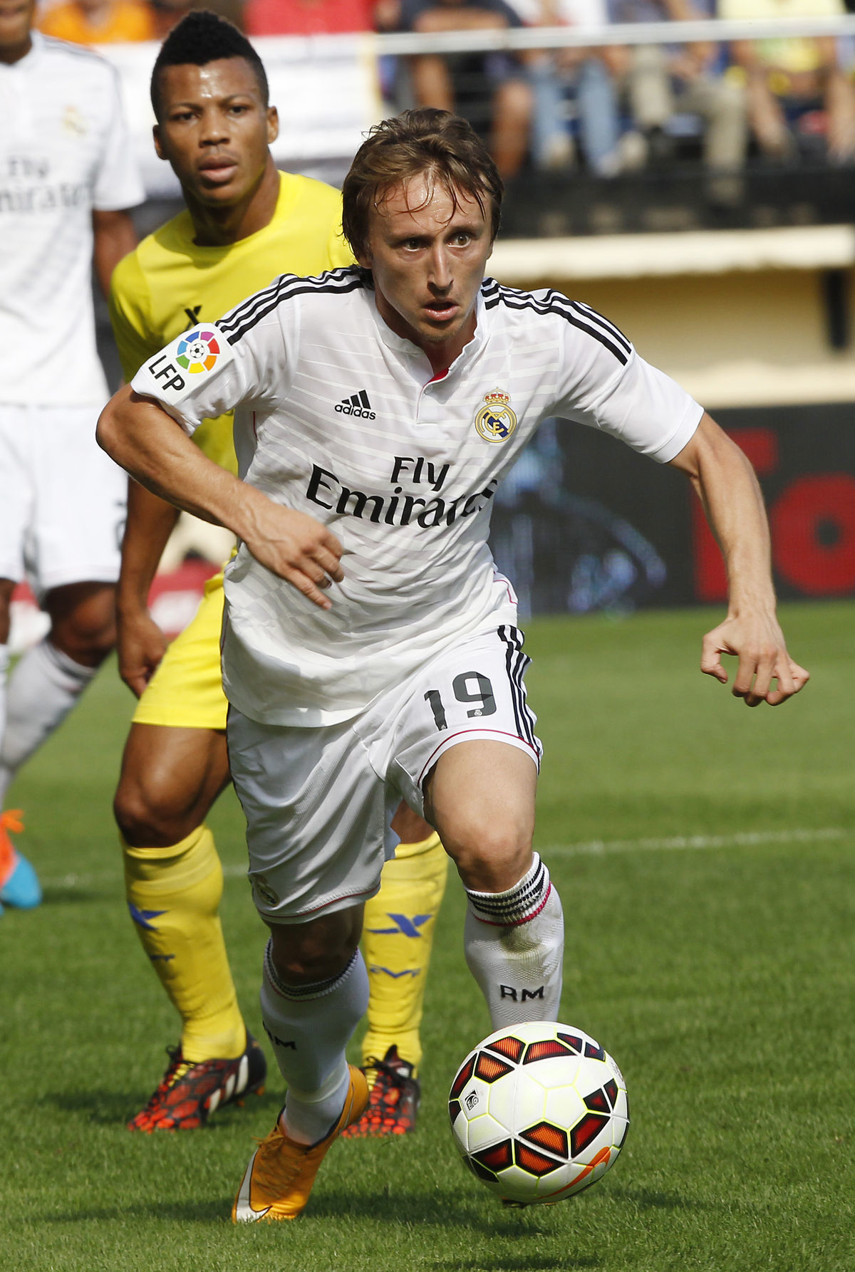 Luka Modrič z Realu Madrid v zápase proti...