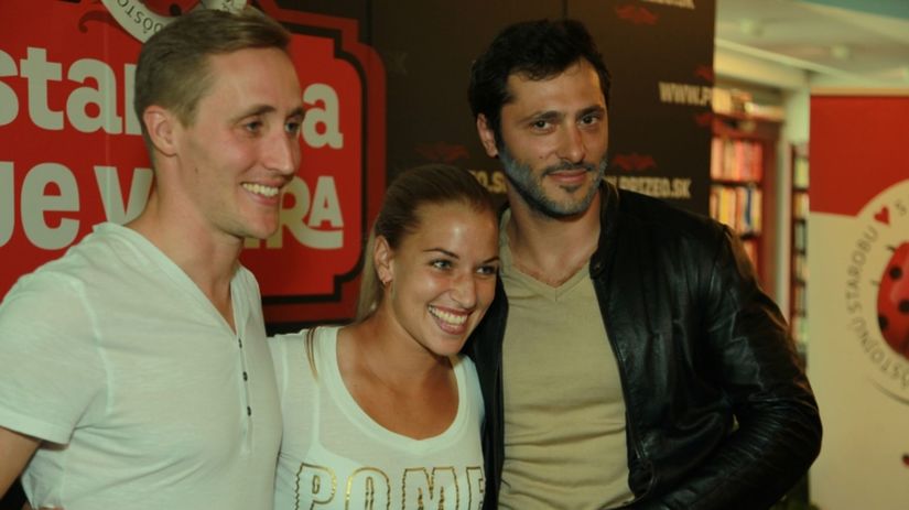 Matej Sajfa Cifra,Dominika Cibulková a Braňo Deák