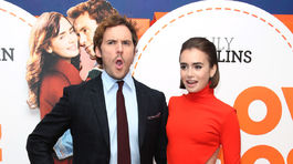 Herečka Lily Collins s kolegom Samom Claflinom.