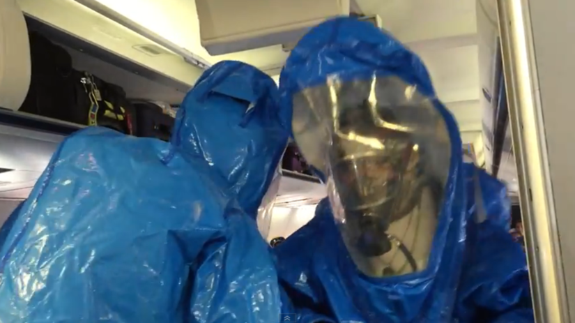 ebola v lietadle