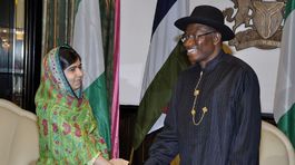Malala Júsufzaiová,  Goodluck Jonathan