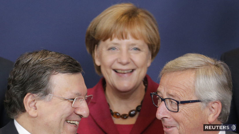 summit EÚ, Merkelová, Barroso, Juncker