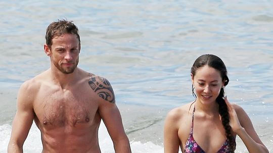 Pilot F1 Jenson Button a jeho priateľka Jessica...