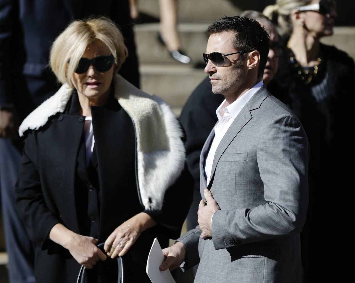 Herec Hugh Jackman a jeho manželka Deborah Lee...