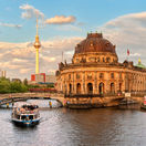 Berlín, múzeum, veža, Nemecko, rieka, Spréva, loď, Múzejný ostrov