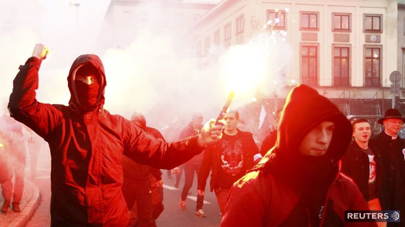 Poľsko, Varšava, výtržnosť, násilnosť