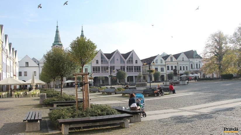 Mariánske námestie v historickom centre Žiliny.