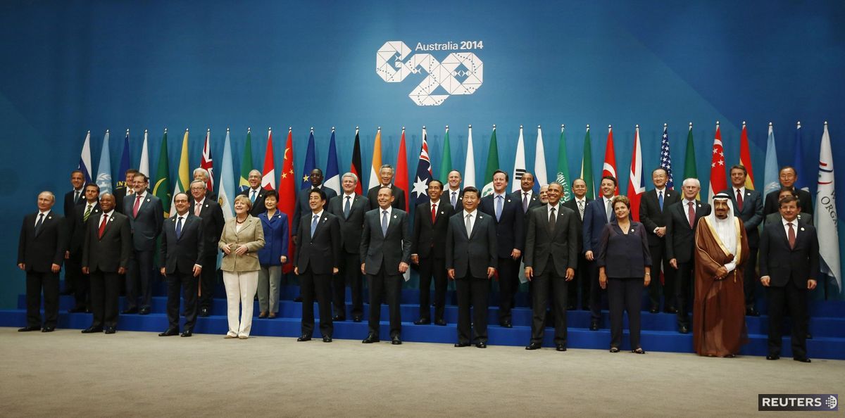 Lídri G20 a zástupcovia partnerských skupín na...