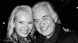 Katarína Benzová a Jimmy Page z Led Zeppelin.